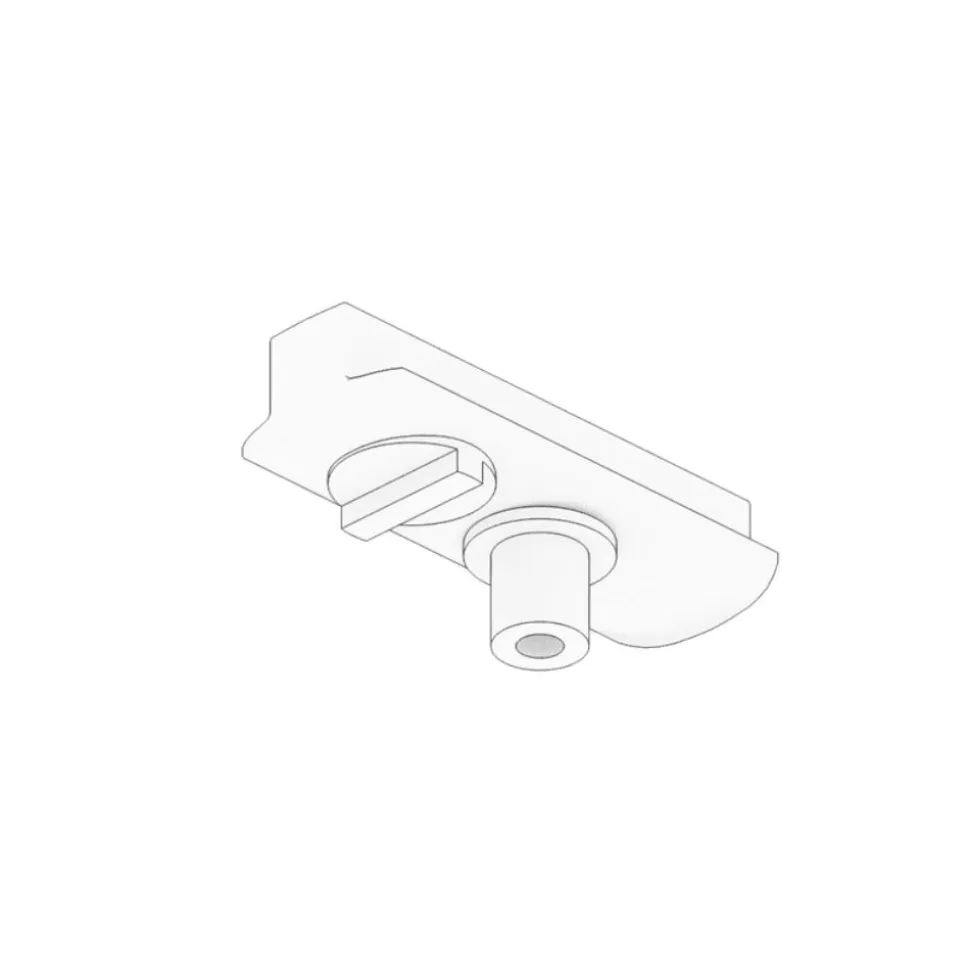 Accessorio lampada a sospensione per binario monofase bianco