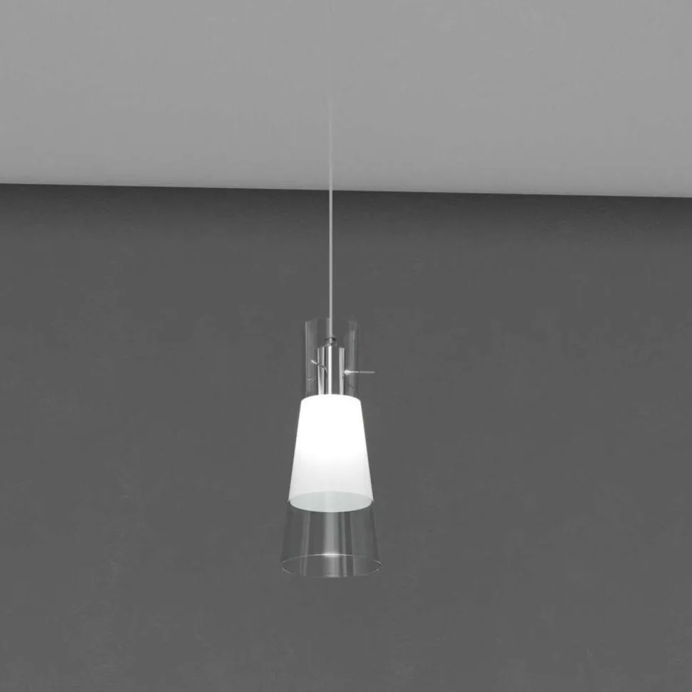 Accessorio lampada a sospensione per binario monofase bianco