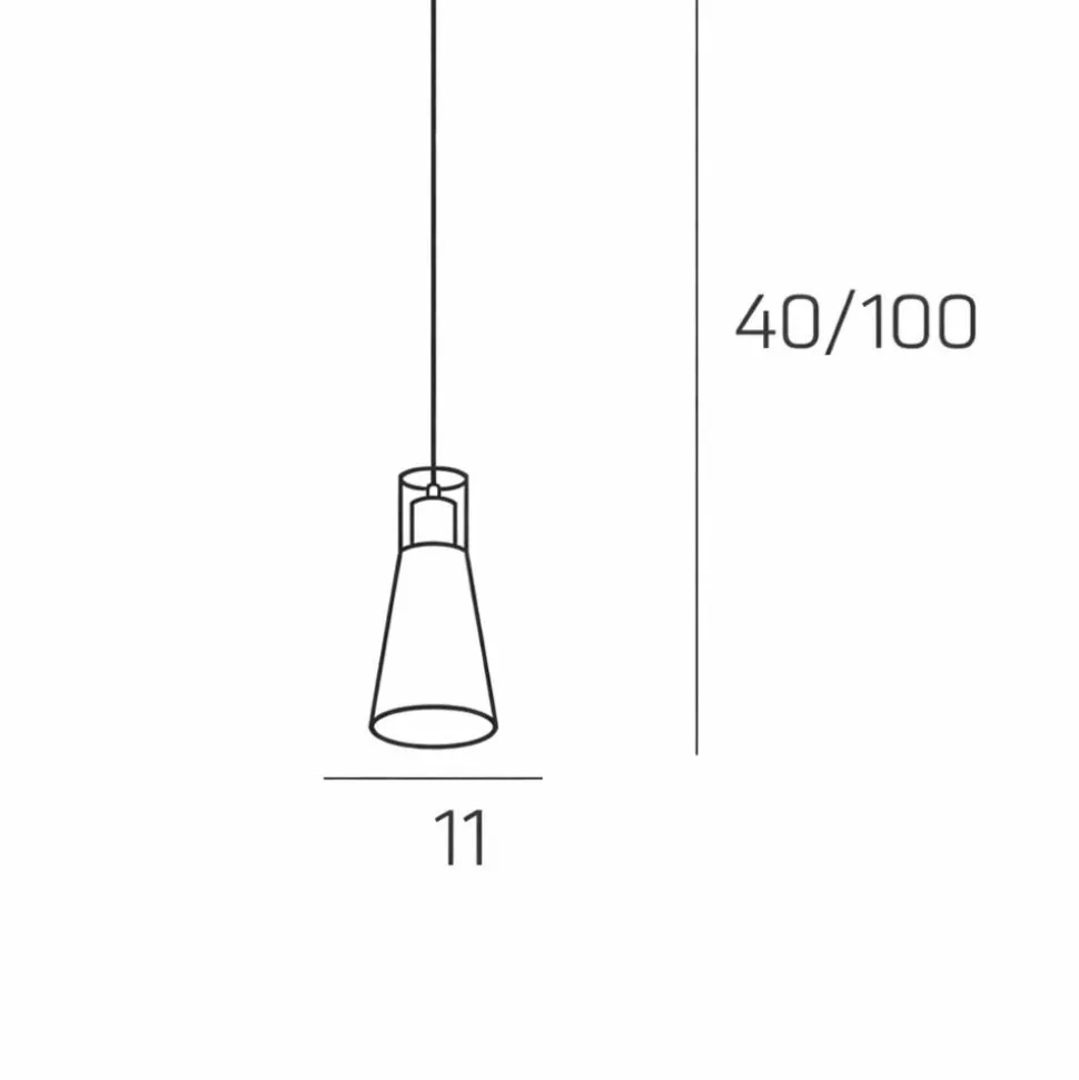 Accessorio lampada a sospensione per binario monofase bianco
