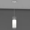 Accessorio lampada a sospensione cilindro trasparente per binario bianco
