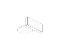 Accessorio per binario bianco tappo di chiusura