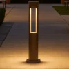 Acqua pt1 lampione per esterno ip44 marrone ideal lux