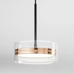 Aere perenz lampada a sospensione oro rosa led 3000k moderna