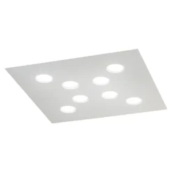 Affralux flet grande plafoniera led bianca moderna quadrata