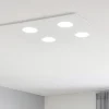 Affralux flet plafoniera led 4x9w moderna quadrata bianca