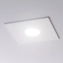 Affralux flet plafoniera quadrata bianca moderna