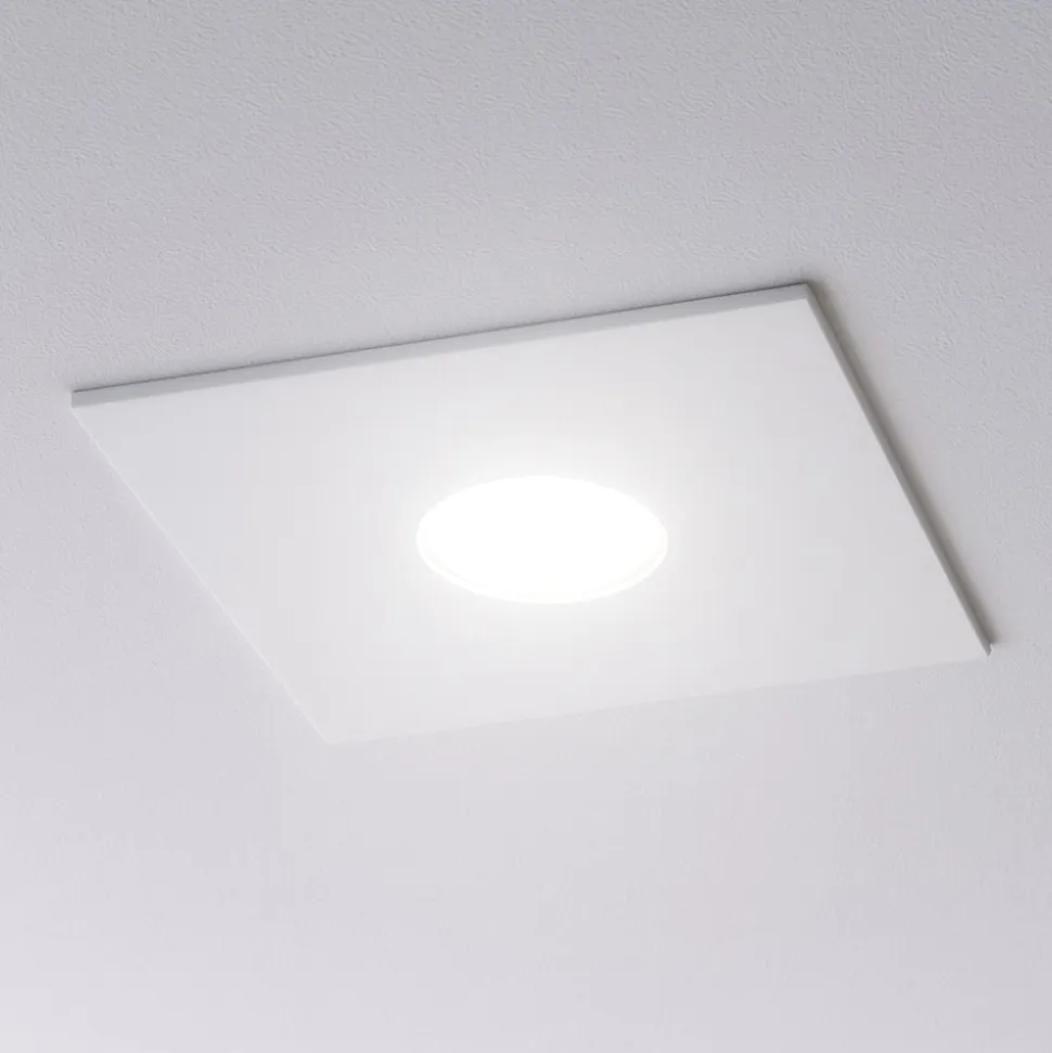 Affralux flet plafoniera quadrata bianca moderna