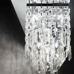 Affralux frangia plafoniera di cristallo per salone