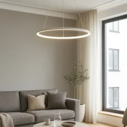 Affralux aluring lampadario moderno 26w cerchio bianco