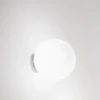 Affralux applique potiri moderna sfera vetro bianco 25cm