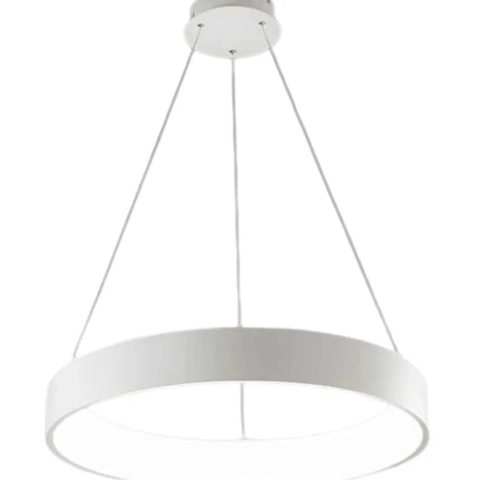 Affralux band diodi cerchio bianco 80cm lampadario moderno da soggiorno