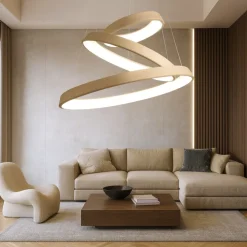Affralux band diodi lampadario moderno cerchi led sabbia