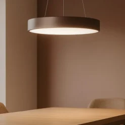 Affralux band diodi lampadario cerchio 60cm marrone caffe