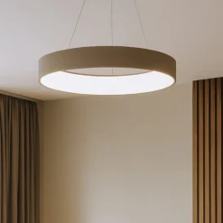 Affralux band diodi lampadario led 90w cerchio sabbia moderno