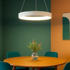 Affralux band diodi lampadario 60cm cerchio bianco led 3200k