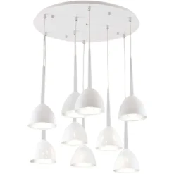 Affralux bell lampadario bianco moderno per soggiorno