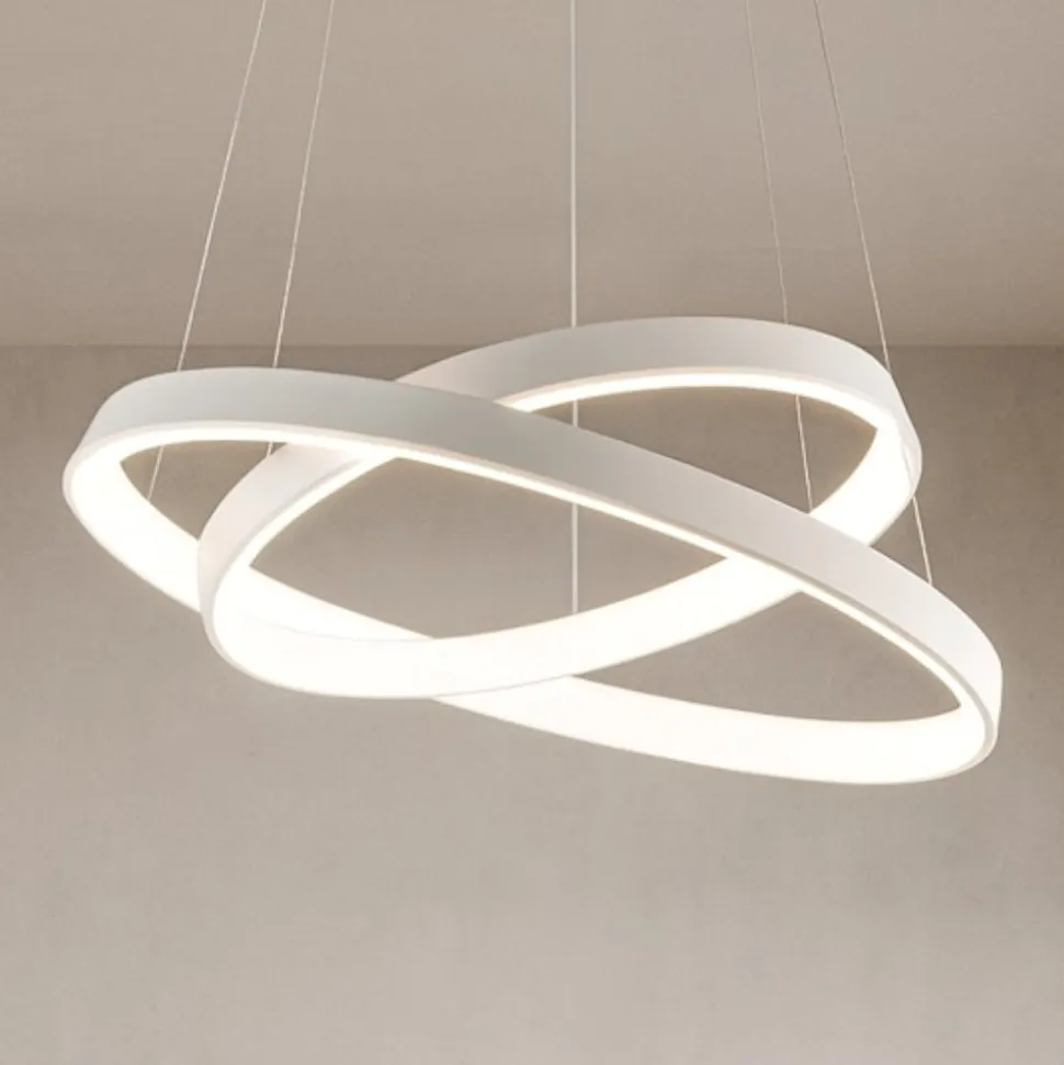 Affralux diodi lampadario per soggiorno moderno led 82w 3200k bianco