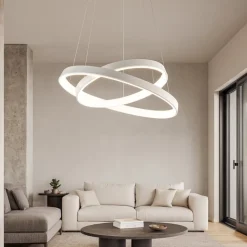 Affralux diodi lampadario per soggiorno moderno led 82w 3200k bianco