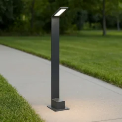 Agos pt h80 3000k ideal lux lampione da esterno nero