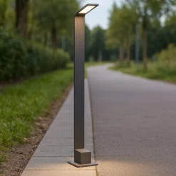 Agos pt h80 4000k lampione da giardino antracite ip54 led 4000k