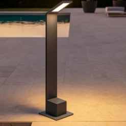 Agos pt h60 3000k lampione da giardino ip54 antracite led 7w 3000k design moderno