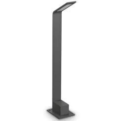 Agos pt h60 3000k lampione da giardino ip54 antracite led 7w 3000k design moderno