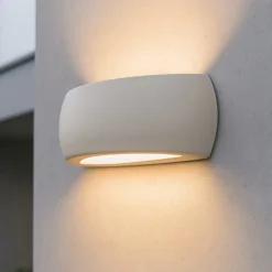Alassio top light grigio applique esterno anti corrosione ip66
