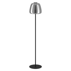 Alfero z eglo lampada da terra con paralume in vetro led rgb da 2700k a 6500k
