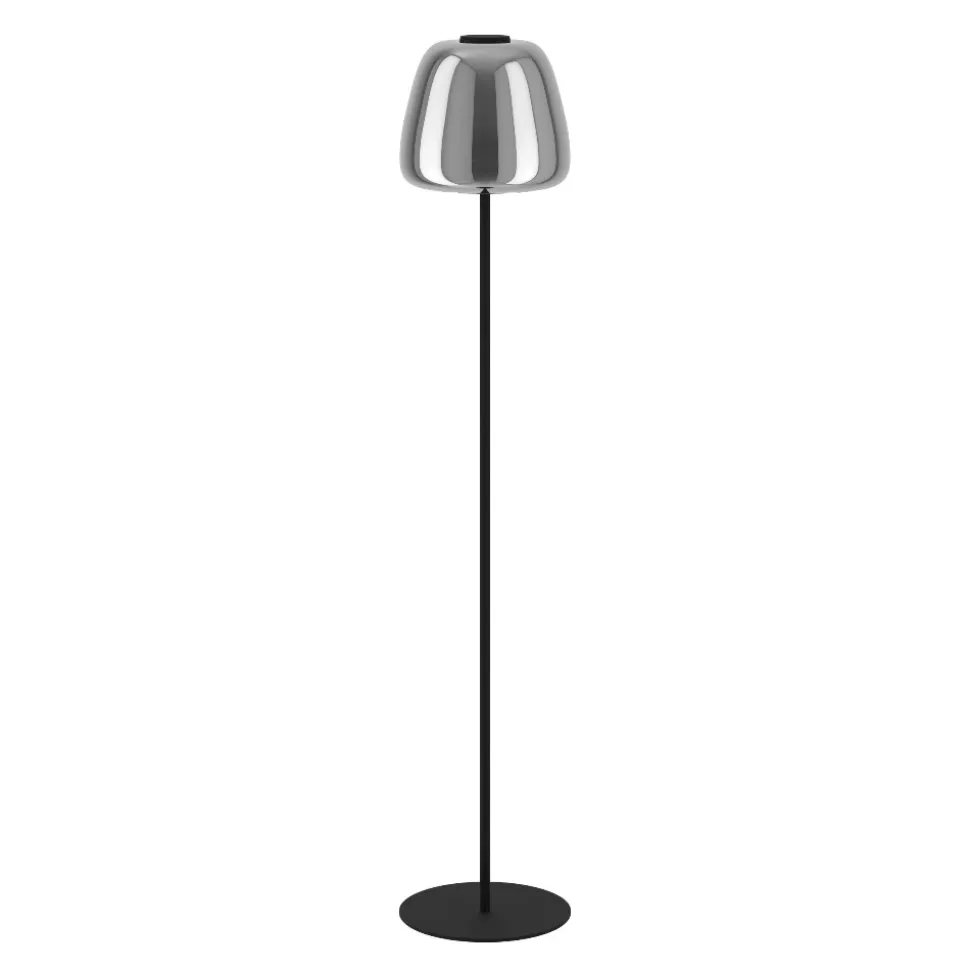 Alfero z eglo lampada da terra con paralume in vetro led rgb da 2700k a 6500k