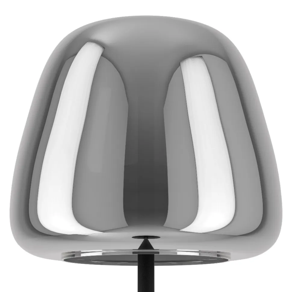 Alfero z eglo lampada da terra con paralume in vetro led rgb da 2700k a 6500k
