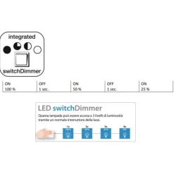 Alfero z eglo lampada da terra con paralume in vetro led rgb da 2700k a 6500k
