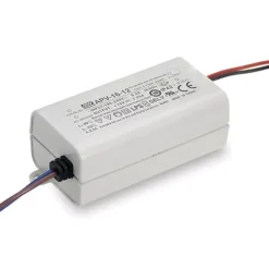 Alimentatore ts201 con tensione continua 24v max 16w per strip led ip20
