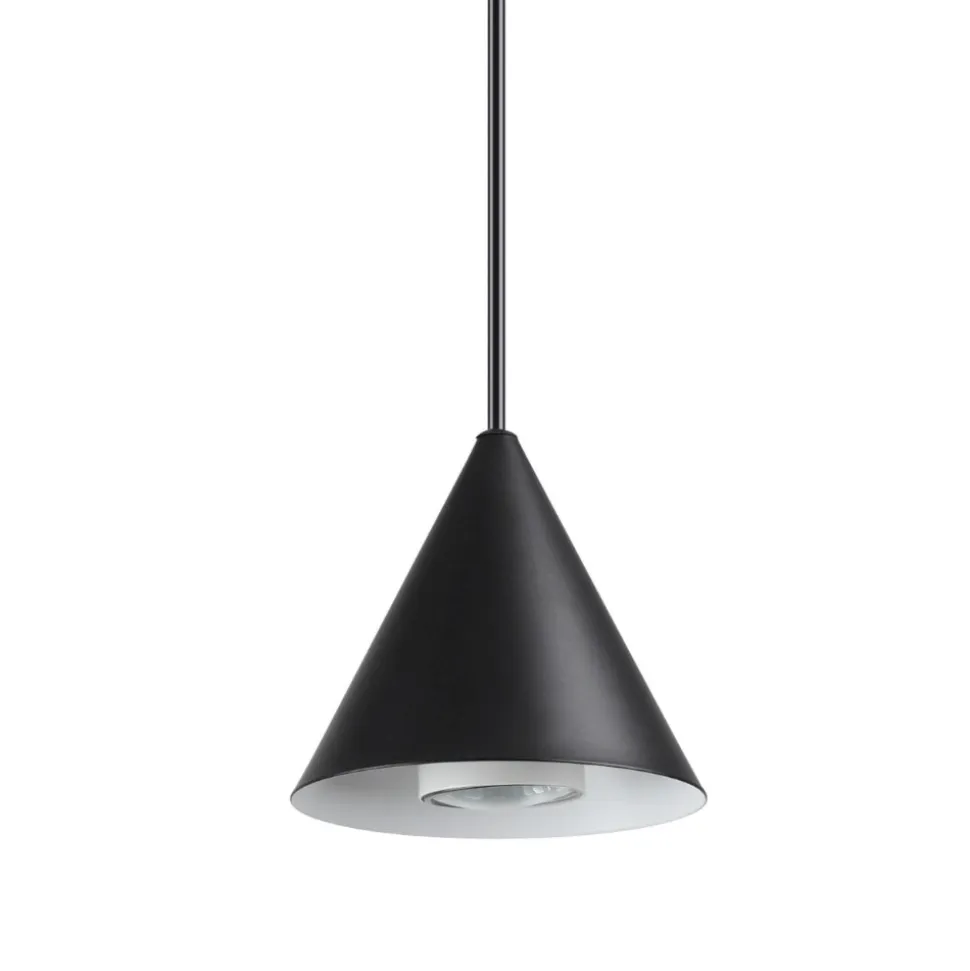 A-line sp1 d30 ideal lux lampadario cono nero per cucina moderna