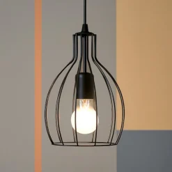 Ampolla-2 sp1 ideal lux nero lampada a sospensione per isola cucina moderna