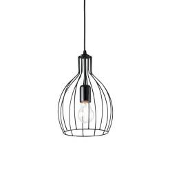 Ampolla-2 sp1 ideal lux nero lampada a sospensione per isola cucina moderna