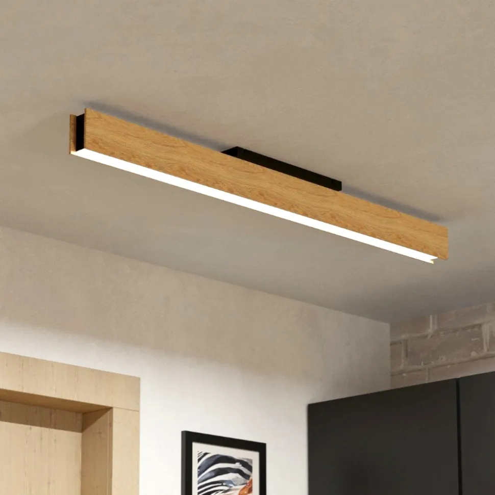 Anchorena z eglo plafoniera moderna in legno led rgb da 2700k a 6500k smart