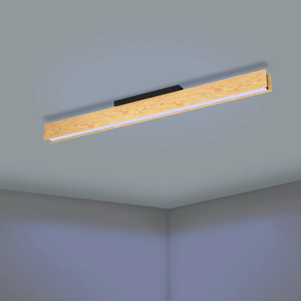 Anchorena z eglo plafoniera moderna in legno led rgb da 2700k a 6500k smart