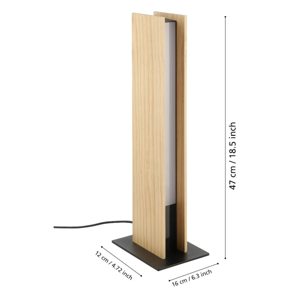 Anchorena z eglo lampada da tavolo stile nordico led rgb da 2700k a 6500k