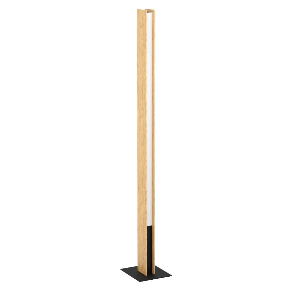 Anchorena-z eglo lampada da terra piantana in legno led rgb da 2700k a 6500k controllo remoto app