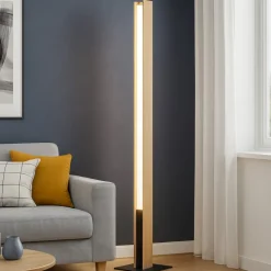 Anchorena-z eglo lampada da terra piantana in legno led rgb da 2700k a 6500k controllo remoto app