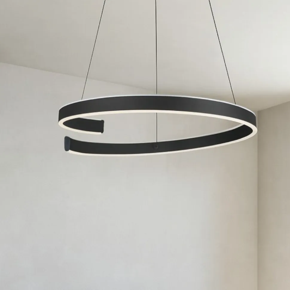 Andabaia z eglo lampadario moderno circolare led da 3000k a 6500k