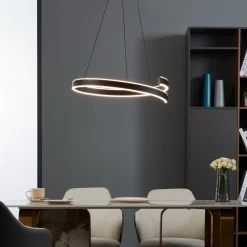 Andabaia z eglo lampadario moderno circolare led da 3000k a 6500k