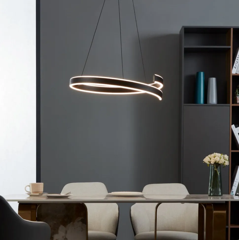 Andabaia z eglo lampadario moderno circolare led da 3000k a 6500k