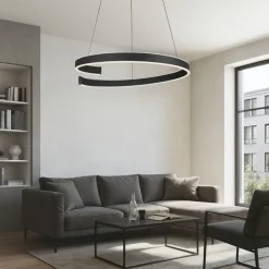 Andabaia z eglo lampadario moderno circolare led da 3000k a 6500k