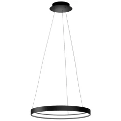 Anello sforzin lampadario moderno cerchio nero per salotto