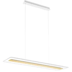 Antille oro linea light lampadario led 45w 3000k moderno