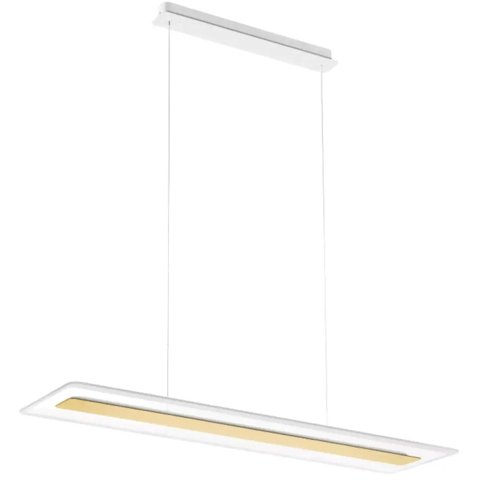 Antille oro linea light lampadario led 45w 3000k moderno
