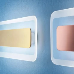 Antille s oro linea light applique led 14w 3000k moderna