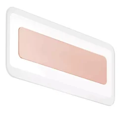 Antille s rame linea light applique vetro led 14w 3000k moderna