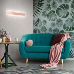 Antille s rame linea light applique vetro led 14w 3000k moderna